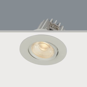 Artdelight Venice 2208 - Einbaustrahler - Ø 80 mm, Ø 68 mm Einbaumaß - 8W dimmbare LED inkl. - IP44 - weiß