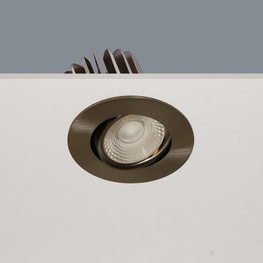 Artdelight Venice 2208 - Einbaustrahler - Ø 80 mm, Ø 68 mm Einbaumaß - 8W dimmbare LED inkl. - IP44 - Stahl matt