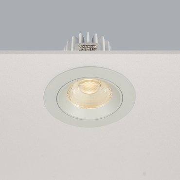Artdelight Venice 2108 - Einbaustrahler - Ø 80 mm, Ø 68 mm Einbaumaß - 8W dimmbare LED inkl. - IP44 - weiß