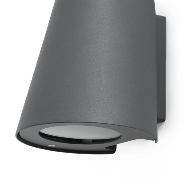 Faro Tinia - Wandleuchte - 12,5 x 13,5 x 18 cm - IP44 - dunkelgrau