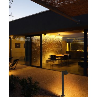 Faro Gina - Gartenpfosten - 11,5 x 11 x 70 cm - IP44 - dunkelgrau