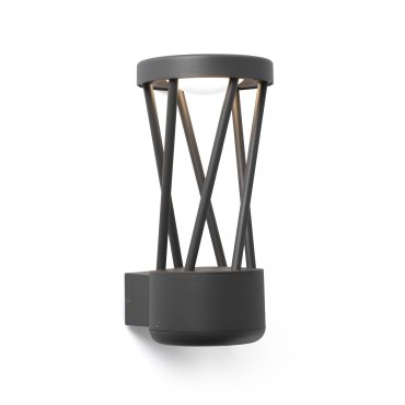 Faro Twist - Wandleuchte - 14 x 15 x 30 cm - 10W LED inkl - IP65 - dunkelgrau