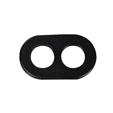 VK Lighting - Kabelklemme mit 2 Ø7mm Löchern - 2,3 x 1,4 x 0,2 cm - schwarz