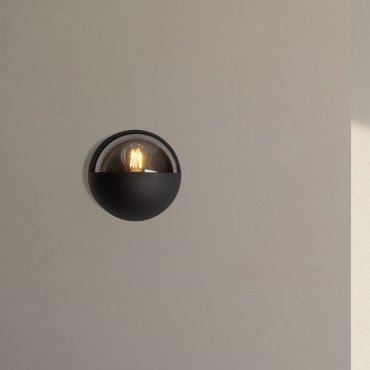 Nova Luce Amel - Außenwandleuchte - Ø 17,5 x 10 cm - IP65 - dunkel anthrazit