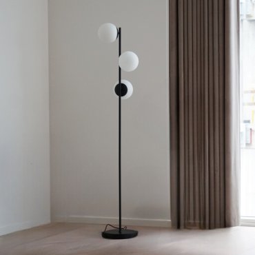 Nordlux Lilly - Stehleuchte - Ø 23 x 150 cm - schwarz und opalweiß