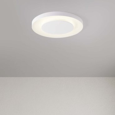 Nova Luce Pada - Deckenleuchte - Ø 60 x 5 cm - 37W dimmbar LED inkl. - Sand Weiß