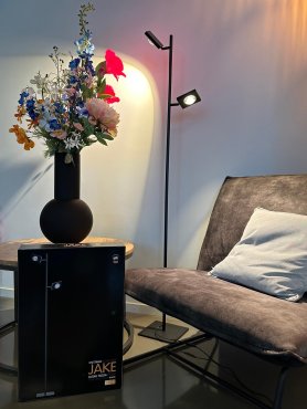 ETH Jake - stehleuchte - 31 x 150 cm - 3-stufig dimmbar - 20W LED inkl. - schwarz