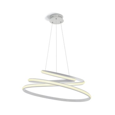 ONE Light LED Pendelleuchte Rings - Hängeleuchte - Ø 65 x 150 cm - 45W LED inkl. - weiß