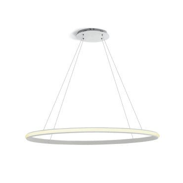 ONE Light LED Pendelleuchte Rings - Hängeleuchte - Ø 100 x 150 cm - 25W LED inkl. - weiß