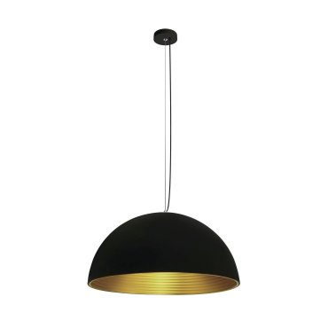 ONE Light Bowl Shade Pendelleuchte - Hängeleuchte - Ø 60 x 190 cm - Schwarz und Messing