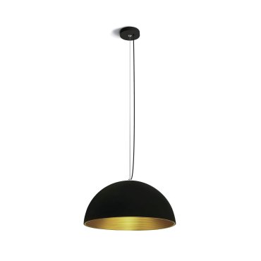 ONE Light Bowl Shade Pendelleuchte - Hängeleuchte - Ø 40 x 180 cm - Schwarz und Messing