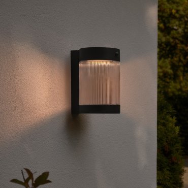 Nordlux Coupar Solar - außenwandleuchte mit Solarantrieb - Ø 14 x 22 x 18 cm - 3,2W LED inkl. - IP44 - schwarz