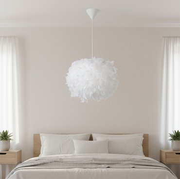 Lucide Goosy Soft - Hängeleuchte - Ø 50 cm x 165 cm - weiß