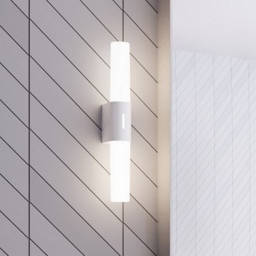 Nordlux Helva Double Basic - Wandleuchte - 10,6 x 5,7 x 42,5 cm - 9W LED inkl. - IP44 - weiß
