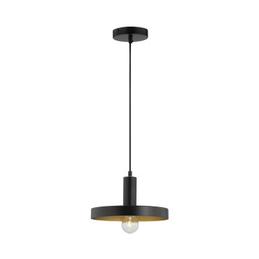 Nova Luce Garni - Hängeleuchte - Ø 25 x 120 cm - schwarz und gold