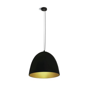 ONE Light Bowl Shade Pendelleuchte - Hängeleuchte - Ø 30 x 192 cm - Schwarz und Messing