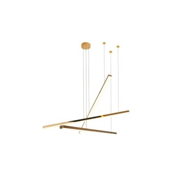 Maxlight Trio - Hängeleuchte - Ø 100 x 150 cm - 3 x 12W dimmbare LED inkl. - gold