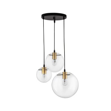 Nova Luce Mirale - Pendelleuchte - Ø 42,5 x 170 cm - gold und schwarz
