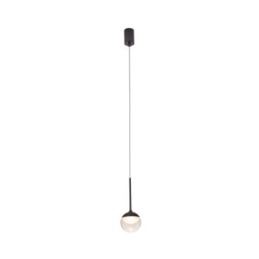 Maxlight Zoom - Hängeleuchte - Ø 10 x 200 cm - 6W LED inkl - IP44 - schwarz