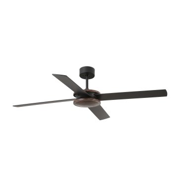 Faro Polea - Deckenventilator mit Fernbedienung und Timer - Ø 132,2 cm - schwarz und braun