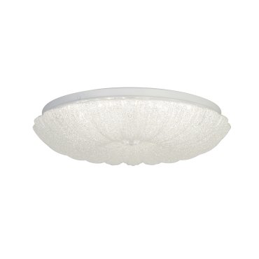 Searchlight Pandora - Deckenleuchte - Ø 33 x 9 cm - 18W dimmbare LED inkl - Chrom und transparent
