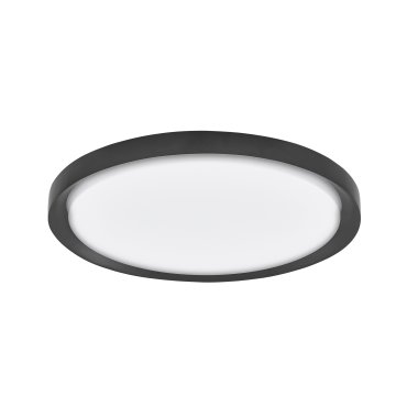 Nova Luce Troy - Deckenleuchte - Ø 56 x 7,5 cm - 50W dimmbare LED inkl - mattschwarz und mattweiß