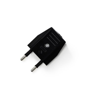 Creative Cables Schuko - Stecker ohne Erdung - 230V - schwarz