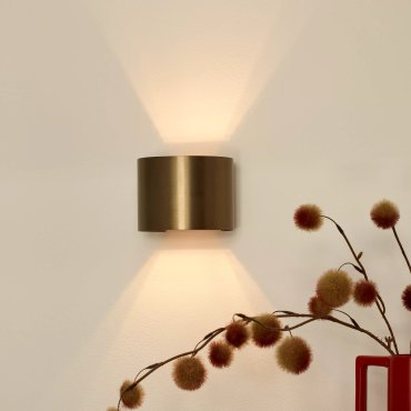 Lucide Xio - Wandleuchte - 13 x 11 x 9,7 cm - 3,5W dimmbare LED inkl - Kaffee