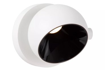 Lucide Esfera - Deckenspot - Ø 11,2 x 10,1 cm - 10W dimmbare LED inkl - weiß mit schwarz