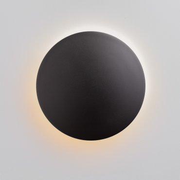Nova Luce Copper - Außenwandleuchte - Ø 30 x 7,1 cm - 16W LED inkl. - IP65 - schwarz