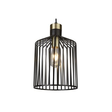 Searchlight Bird Cage - Pendelleuchte - 22,5 x 22 x 164 cm - mattschwarz