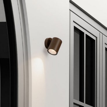 Nova Luce Jackie - Außenwandleuchte - Ø 6 x 8 x 8 cm - 3W LED inkl. - IP65 - corten