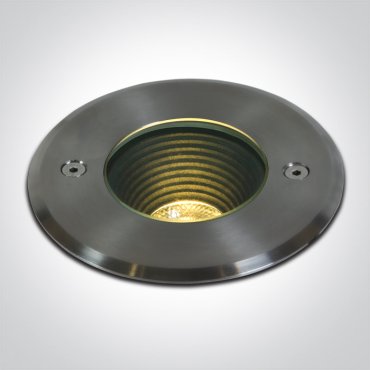 ONE Light Dark Light Inground Range - Bodeneinbaustrahler für den Außenbereich - Ø 180 mm, Ø 165 mm Einbaugröße - 15W LED inkl. - IP67 - metallic