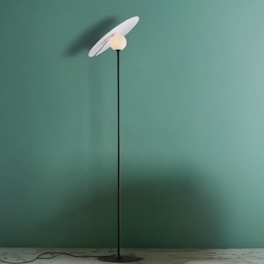Nova Luce Reflet - Stehleuchte - Ø 46 x 162 cm - Sand schwarz und Weiß