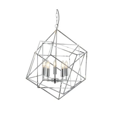 Searchlight Cube - Kronleuchter - Ø 55 x 150 cm - Chrom