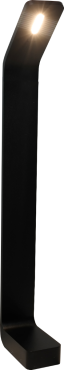 Artdelight Koloa - Gartenleuchte - 11 x 6 x 60 cm - 6W LED inkl. - IP54 - schwarz
