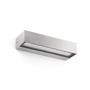 Faro Toluca - Wandleuchte - 22 x 6,5 x 4,5 cm - 16W LED inkl. - IP65 - Aluminium satiniert