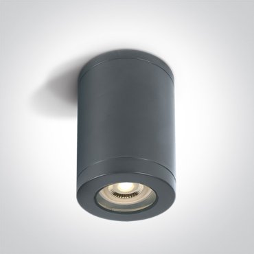 ONE Light GU10 Outdoor Cylinder Lights - Aufbaustrahler 1L - Ø 7,2 x 13 cm - IP65 - anthrazit