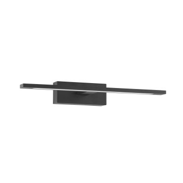 Nova Luce Mondrian - Spiegelleuchte - 41,5 x 14 x 6 cm - 12W LED inkl. - IP44 - sand schwarz