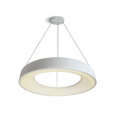 ONE Light LED Pendelleuchte Rings - Hängeleuchte - Ø 78 x 150 cm - 80W LED inkl. - weiß