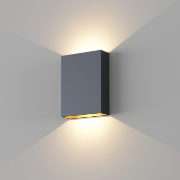 Artdelight Memphis – wandleuchte – 4 x 12 x 16 cm – 6W LED inkl. – IP65 – schwarz und gold