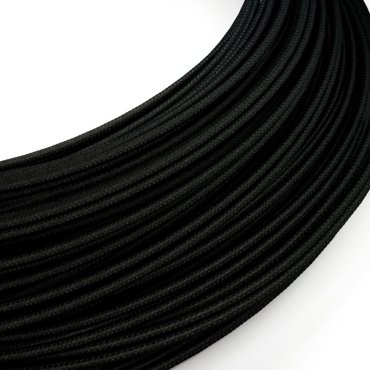 Creative Cables - Textilkabelrolle für max. 48V und 2A - pro Meter - schwarz