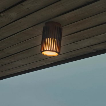 Nordlux Aludra N - Außen-Deckenleuchte - Ø 12,4 x 18,8 cm - IP54 - braun