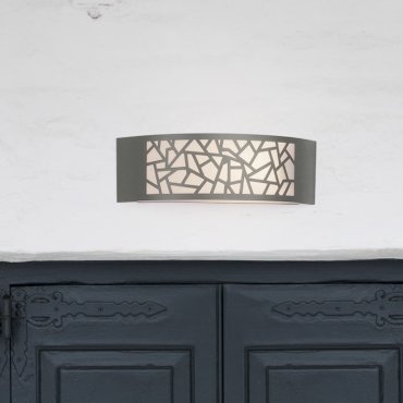 Nova Luce Zenith - Außenwandleuchte - 30,3 x 10 x 9 cm - IP44 - dunkelgrau