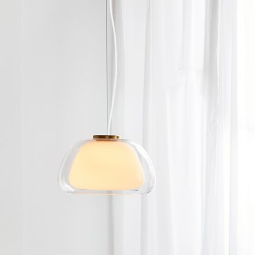 Nordlux Jelly - Pendelleuchte - Ø 39 x 222,8 cm - transparent und opalweiß