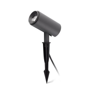 Faro Plom - Bodenspot auf Spike - 16 x 8 x 38 cm - 8,5W LED inkl. - IP64 - dunkelgrau