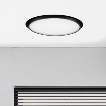 Nova Luce Perfect Profile Trimless - Einbaustrahler mit Fernbedienung (inkl.) - Ø 600 mm, 670 mm Einbaumaß - 40W dimmbare LED inkl. - 2700K-6000K - schwarz