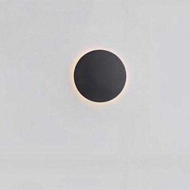 Nova Luce Cyrcle - wandleuchte - Ø 30 x 3,2 cm - 22,5W LED inkl. - sand schwarz