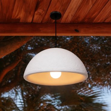 New Garden Luna 40 - Hängelampe - Ø 38,6 x 22 cm - IP44 - Weiß