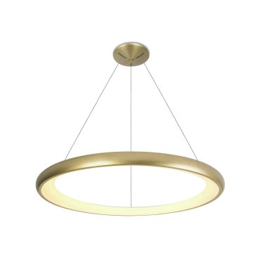 ONE Light LED Pendelleuchte Rings - Hängeleuchte - Ø 61 x 120 cm - 50W LED inkl. - Messing gebürstet